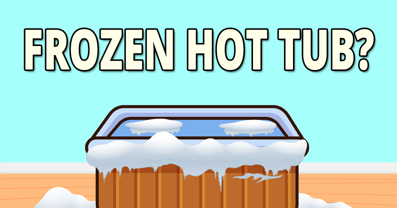 Frozen hot tub: